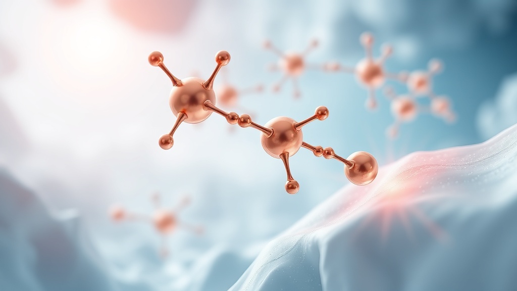 Scientific concept art for GHK-Cu copper peptide research