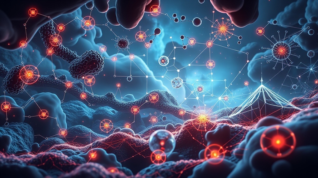 Scientific concept art for NAD+ and mitochondrial function research