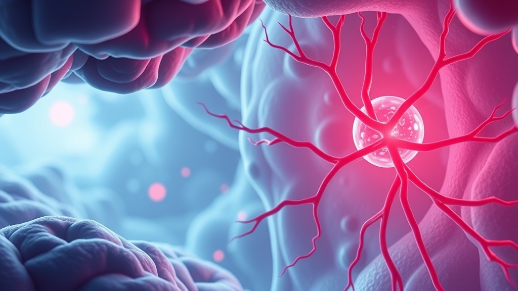 Scientific concept art for tissue repair peptide research